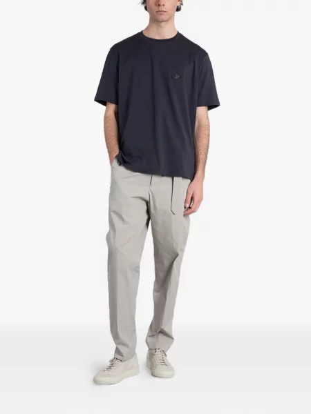 Cu centură pantaloni Low Brand gri