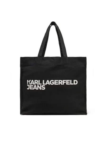 KARL LAGERFELD Kabelka Černá bílá