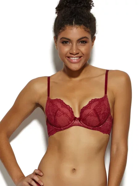 Бюстгальтер GOSSARD Superboost Lace поліамід/поліестер бордовий