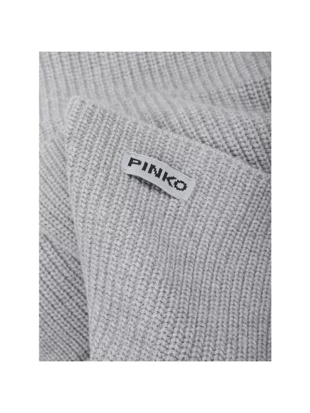PINKO Akcesoria Kobieta ONE SIZE Szalik Słowenia Half English szary