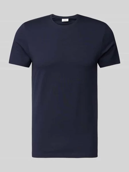 T-shirt z okrągłym dekoltem S.oliver Black Label niebieska