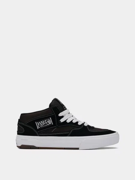 Замшеві Жіночі Кеди високі Vans HALF CAB білий/чорний білі