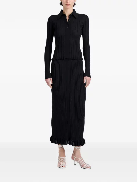 Плетен топ Proenza Schouler черно
