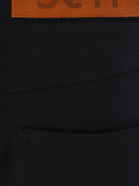 Pantaloni Séfr din țesătură twill cu 5 buzunare negru