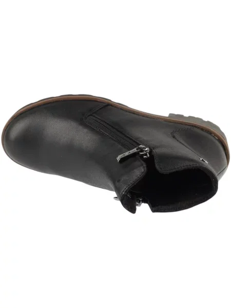 Členkové topánky Rieker čierna