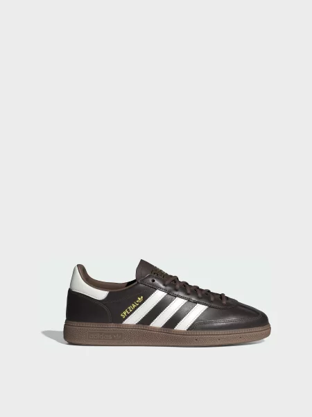 Кожаные кеды Adidas коричневые