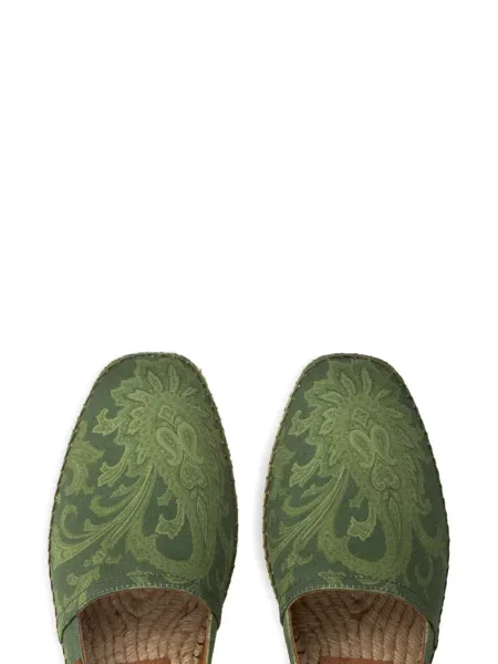 Paisley mintás espadrilles Etro zöld