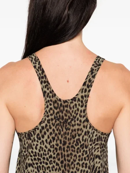 Top Zadig&voltaire cu imagine cu model leopard verde