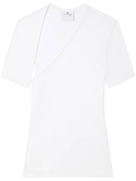 Tricou Courreges alb