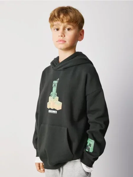 Reserved Mikina Minecraft čierna