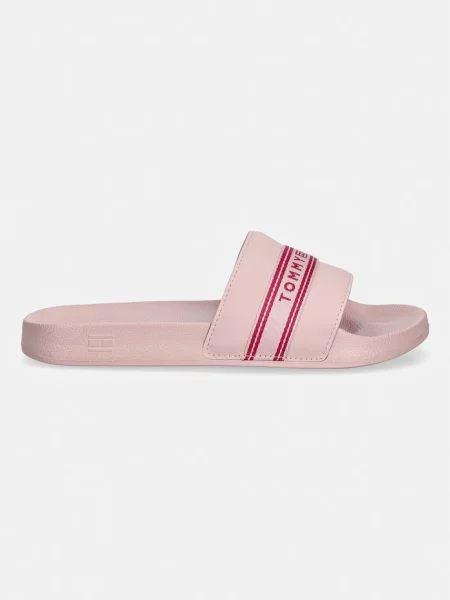 Natikači Tommy Hilfiger Logo Tape Webbing roza