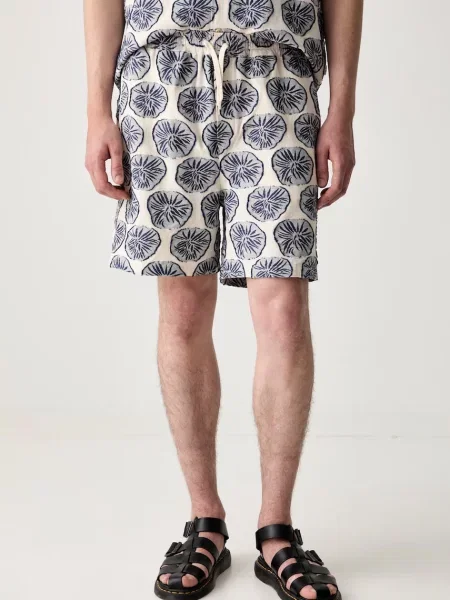 Les Deux pantaloni scurți pentru bărbați cu albastru