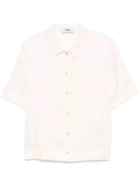 Cămașă Fendi din jacard roz