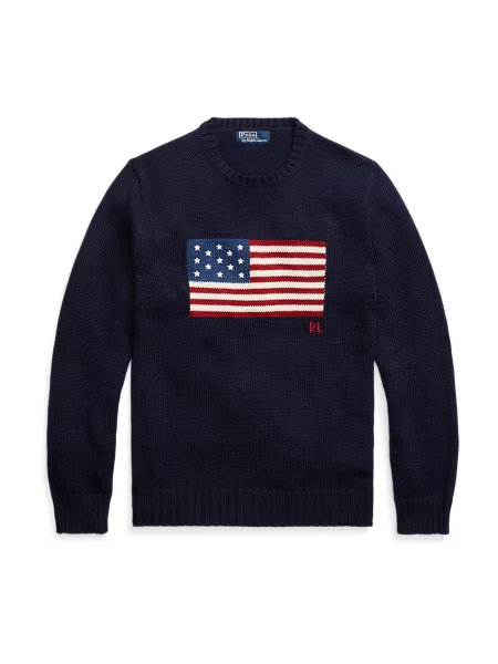 Polo Ralph Lauren Πουλόβερ ναυτικό μπλε / μπλε ουρανού / γρεναδίνη λευκό