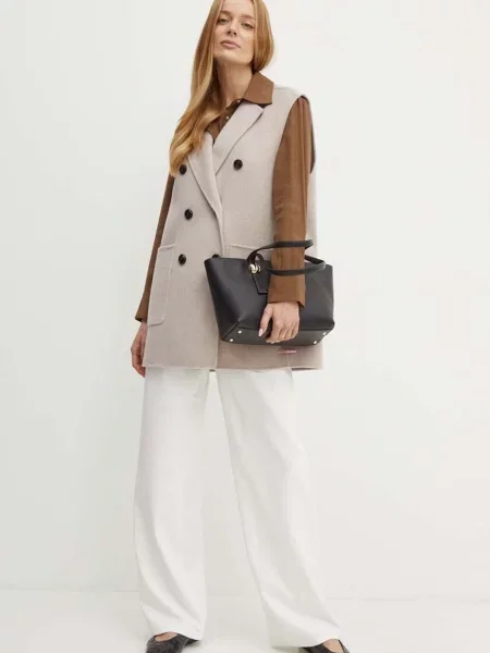 Классическая ошейниковый рубашка Max&co коричневая