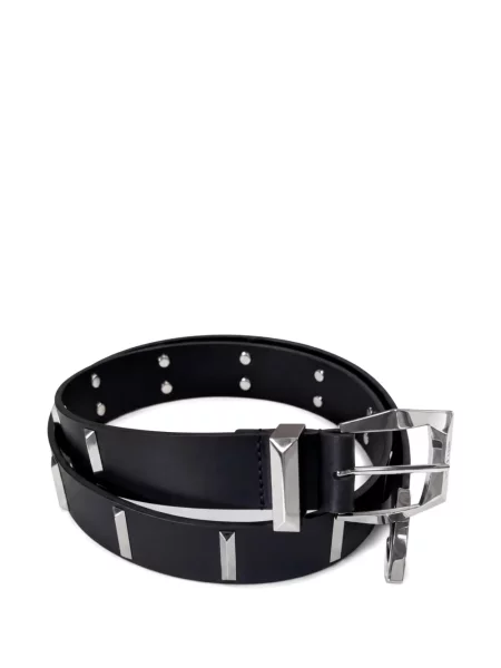Curea Pinko din piele cu tepi negru