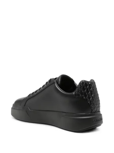 Matlasat sneakerși Calvin Klein din piele negru