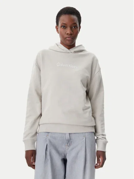 Calvin Klein Bluză Hero Logo gri