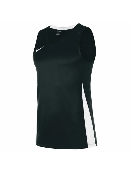 NIKE Tricou funcțional Team Stock negru alb