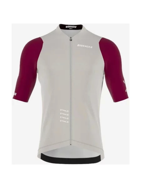 Koszulka rowerowa Bioracer Icon jasny bordowy L szary