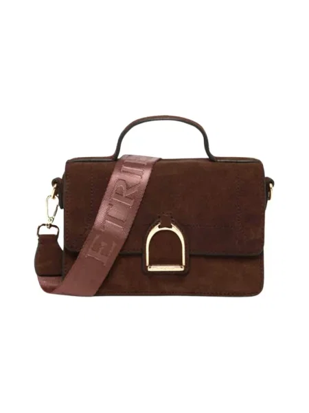 Torebka crossbody Etrier skórzana brązowa