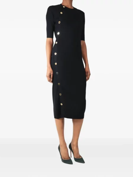 Rochie midi Altuzarra tricotate negru