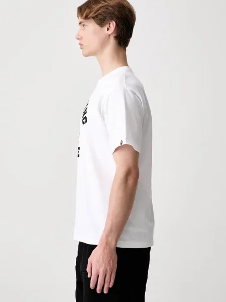 Koszulka A Bathing Ape® z logo biała