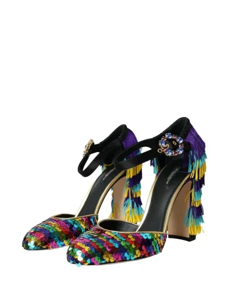 Lodičky Dolce & Gabbana s flitry černé