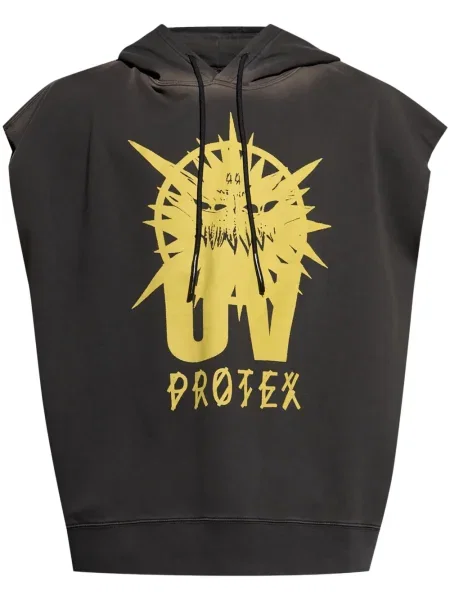 Bluza z kapturem 44 Label Group bez rękawów szara