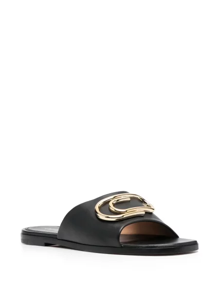 Sandale Off-white din piele alb
