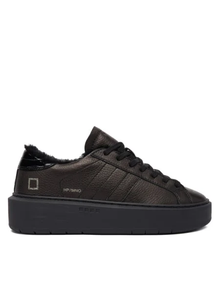 D.A.T.E. Сникърси Hill Low Fur Platform черен
