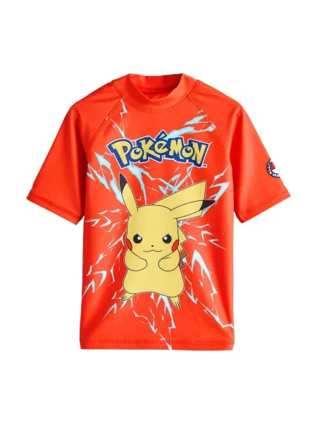 Next Tricou azuriu / galben / roșu orange negru