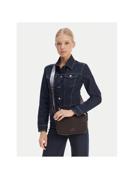 Armani Exchange Geantă poștaș maro
