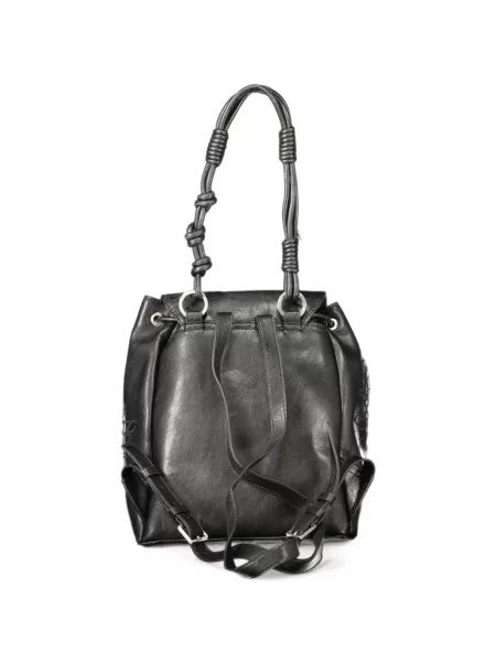 Rucsac Desigual cu model floral cu cordon negru