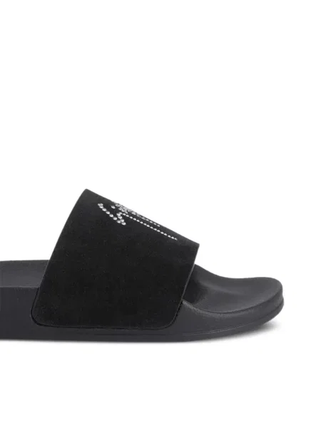 Papuci Giuseppe Zanotti de cristal negru