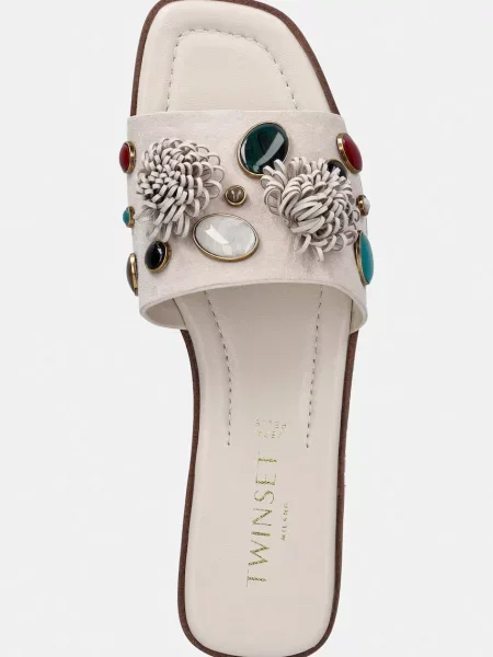 Замшевые шлепанцы Twinset