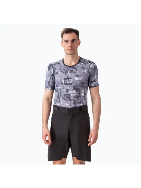 Pantaloni scurți de ciclism Alé Overland pentru bărbați negru