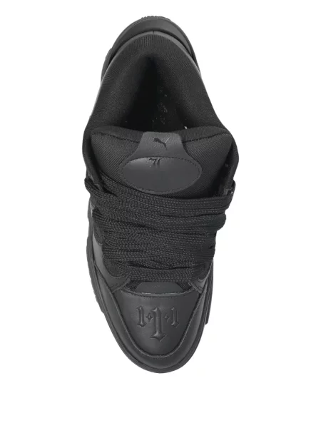 Кожени маратонки Puma черно