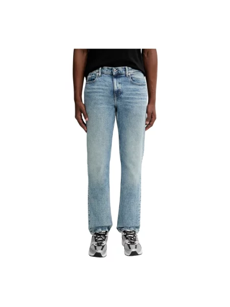 Jeansy straight leg Karl Lagerfeld niebieskie