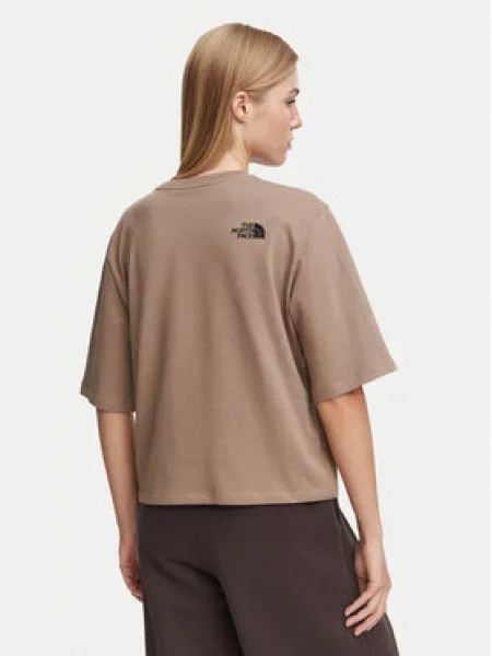 The North Face Póló Sötét Boxy Fit bézs