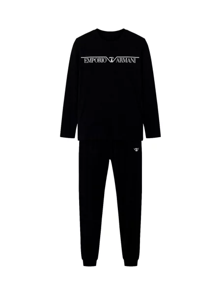Emporio Armani Pijama lungă negru