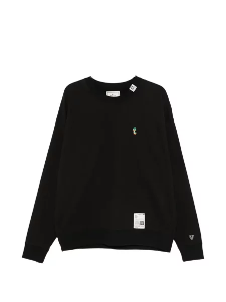 Pulover Maison Mihara Yasuhiro cu broderie negru
