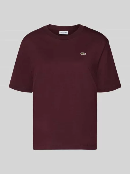 T-shirt o kroju relaxed fit z czystej bawełny Lacoste