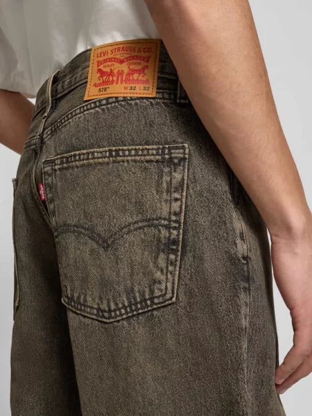 Jeansy o kroju baggy z czystej bawełny model BAGGY BAHAMAS TINT' Levi's czarne