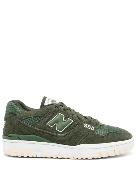 Sneakerși New Balance 550 din piele de căprioară gri