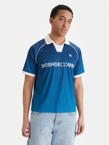 DC Shoes Majica Soccer Boxy Fit modra