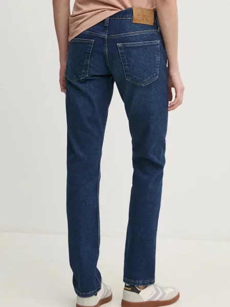Džíny Calvin Klein Jeans tmavomodrá