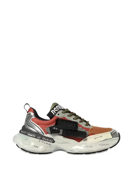 Sneakerși Dsquared2 cu șireturi din dantelă gri