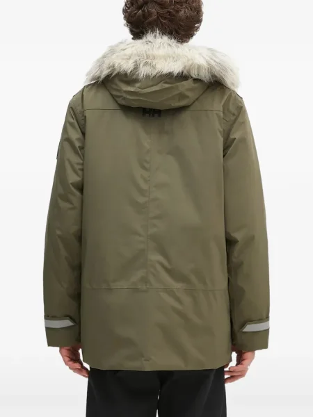 Geacă parka Helly Hansen cu glugă verde