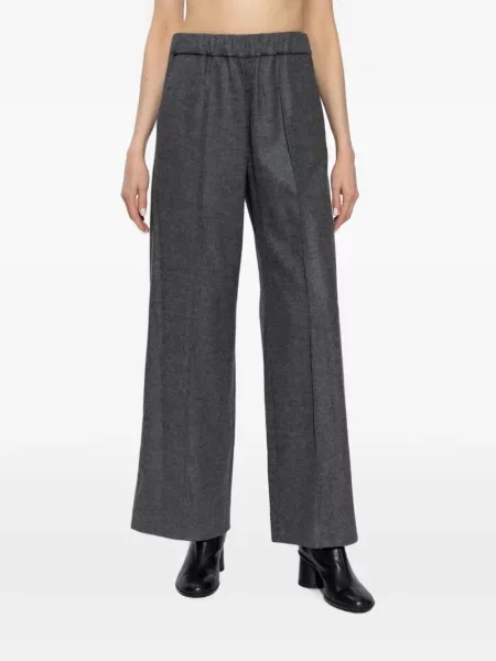 Pantaloni Jil Sander de lână gri